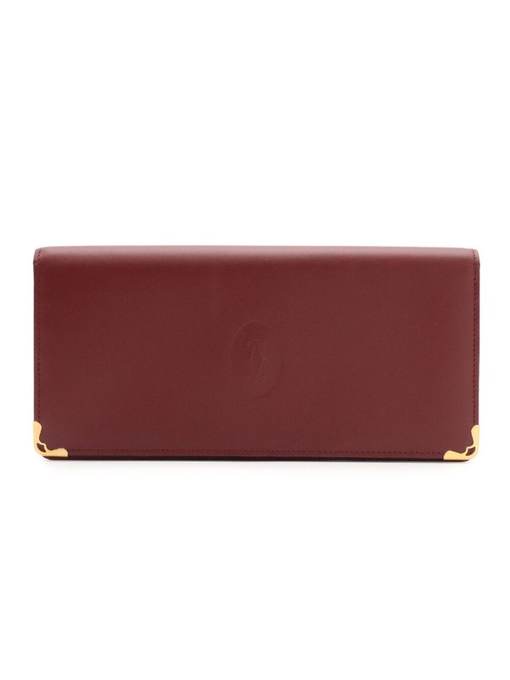 Cartier Must de Cartier Line Wallet Bifold Calfskin Bordeaux Gold